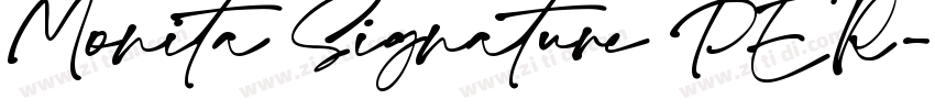 Monita Signature PER字体转换